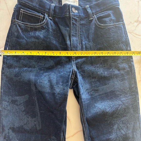 NWOT Lafayette 148 New York Postcards Laser Print York Denim Jeans 27​​ - Picture 11 of 13